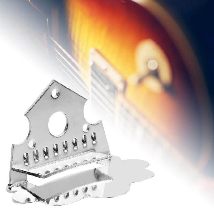 Schnellwechsel-Mandolinen-Saitenhalter mit polierten Silberoberflächen für 8-Saiten-Instrumente