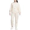 Nike Solid Color Logo Printed Pattern Elastic Waistband Fleece Lined Sweatpants Women's Ecru DV7093-219