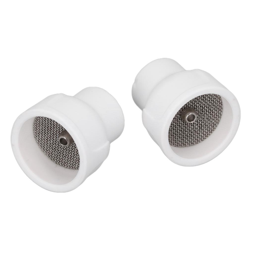 2PCS TIG Welding Cup White Color 2.4mm Filter Center Hole Ceramic TIG Cup for Argon Arc Welding Gun