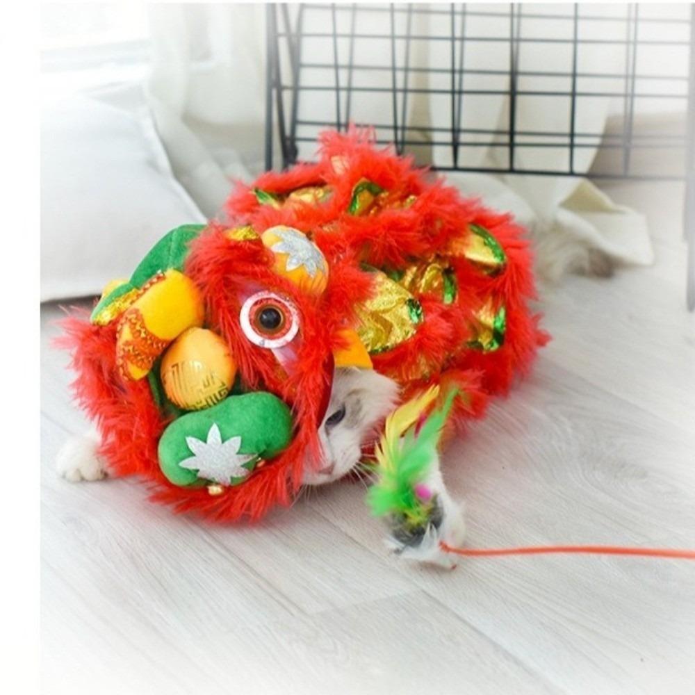 S/M/L/XL/XXL Pet Clothes Polyester Chinese Style Pet Costume Fashion Dog Costume New Year Party
