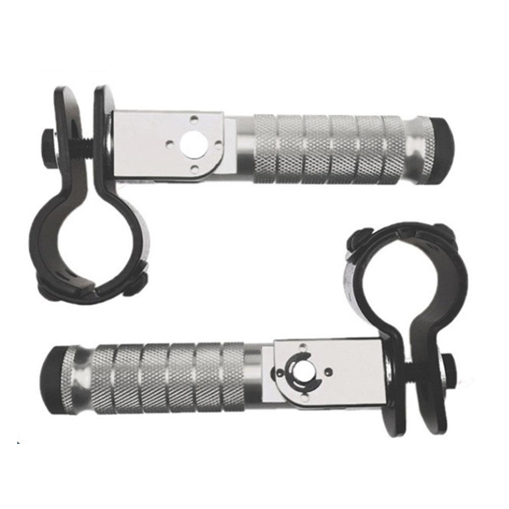 NEW Aluminum Alloy Motorcycle Footpegs Folding Universal Offroad Footrests Durable Rear Pedals Set Motorcycle Accessories