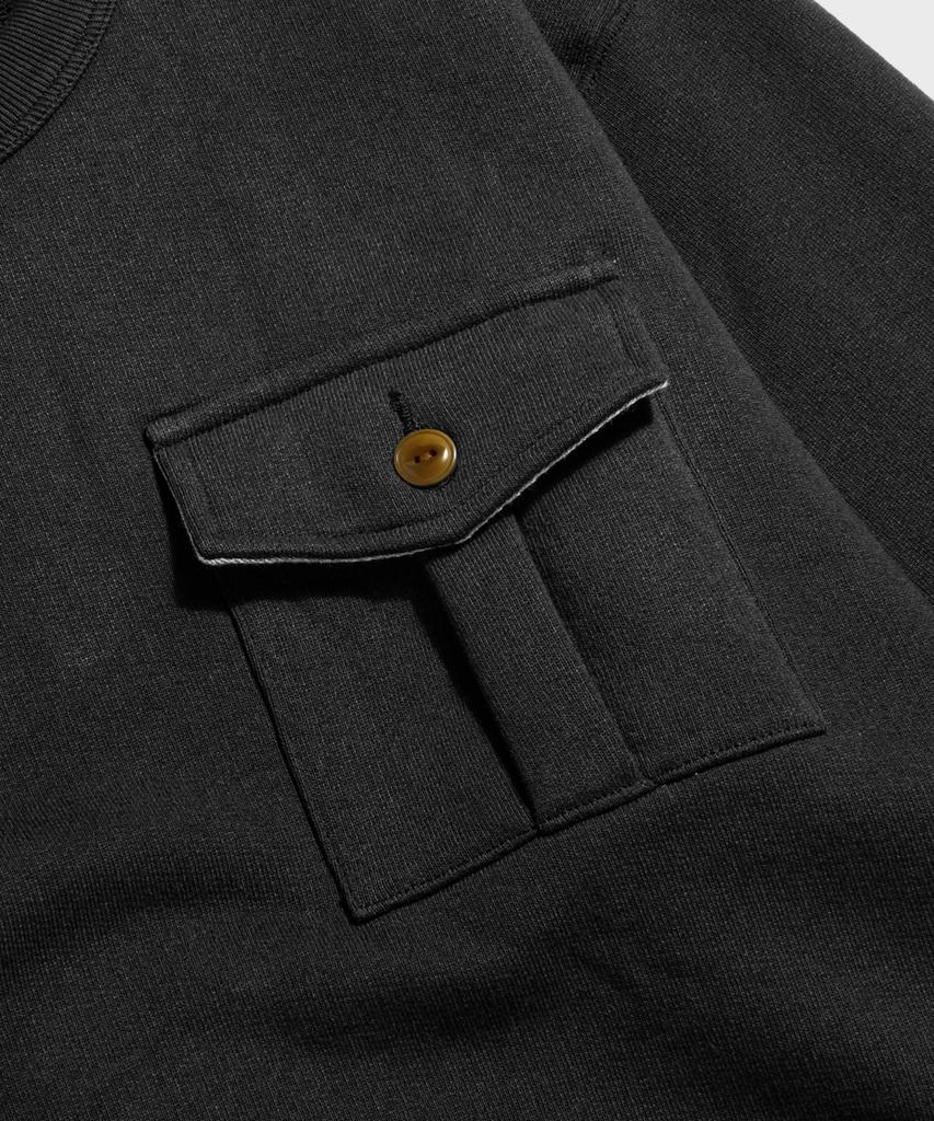 Beulonseun Military Pocket Sweatshirt Black