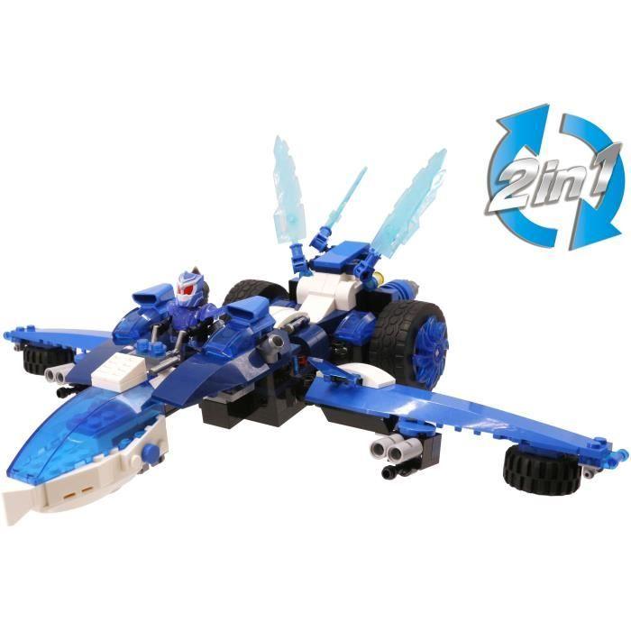 Véhicule Wise Blocks Frosteon transformable 2 en 1 + 1 figurine - Jeu de construction - EU388026