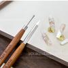 1/2Pc Double-ended Silicone Nail Art Carved Pen 16x1cm Multi-Function Mix Gel Nail Builder Pen DIY Painting/Sculpture Nail Brush