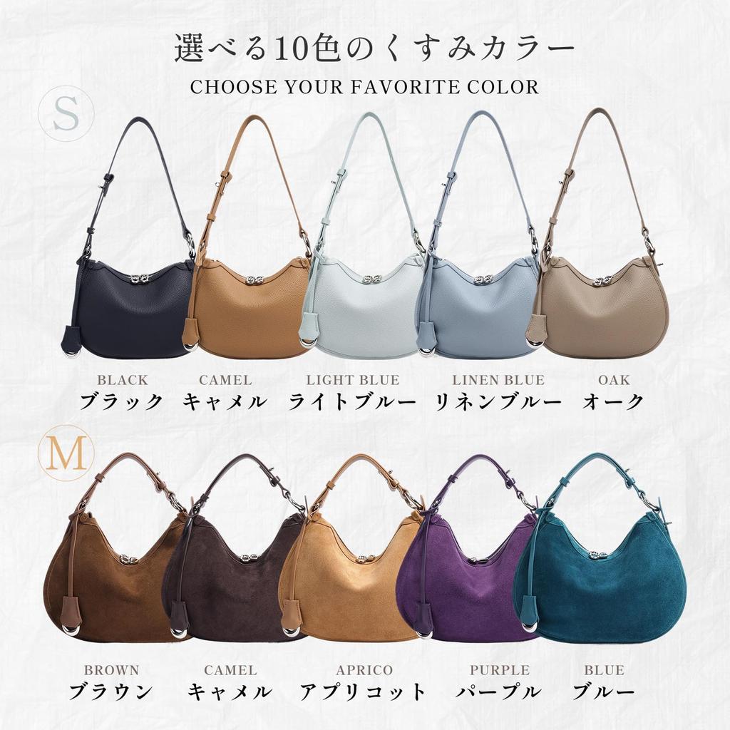 ArtsEye Genuine Leather Shoulder Bag for Perfect for Large Day Women, 3-Way, Lightweight, Self-Standing, Commuting, Crossbody, Compact, Capacity,