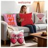Holiday Valentine'S Day Cushion Cover 1Pcs Decorative Covers Soft Cushion Case For Sofa Couch Decor 40X40 45X45 Pillowcases