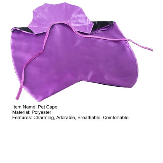 Halloween Pet Cape Costume Adjustable Wizard Cloak Cat Cosplay Apparel Halloween Party Accessories for Small Medium Dogs And Cats
