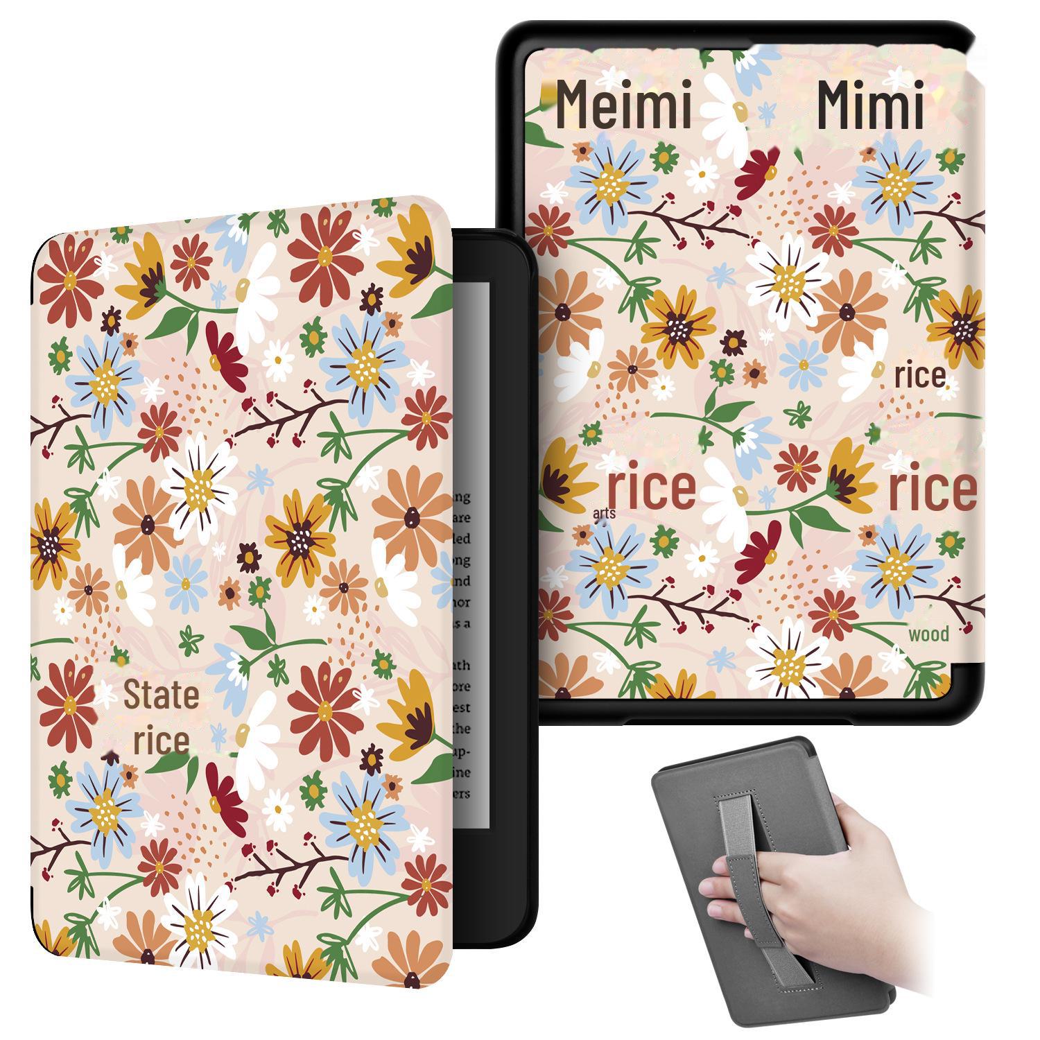 

«Шкіряний захисний чохол Multicolor Kindle 2024 для електронного пристрою для читання електронних книг 11-го покоління» Painted Handheld 6 inch