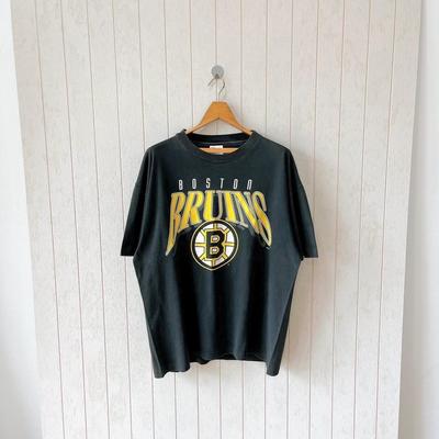 T-shirt Vintage Boston Bruins années 1990 / LNH / Henes USA / taille L
