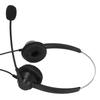 H360D‑3.5‑MV Binauraler Kundenservice-Headset Schwarz Verstellbares Telefon-Headset für 3,5-mm-Kopfhöreranschluss