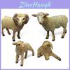 Farm Animal Pvc Sheep Model Kit With Static Lamb And Ewe For Diorama And Hobby Use
