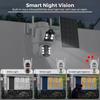 Wireless Solar Wifi PTZ Outdoor 4K 8MP Dual Len Low Power Security Battery Camera Color Night Surveillance Icsee