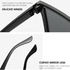 Fashion Sunglasses Bright Black Fashion Sunglasses Exaggerated Ocean Glasses for Men and Women
