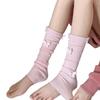 Womens Girls Ballet Style Ribbed Knit Stretch Leg Warmer Japanese Aesthetic Sweet 3D Butterfly Leg Cover Footless Socks