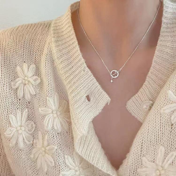 Women s Trendy Summer Planet Necklace with Zirconia Stars Tassel Pendant - Minimalist Universe Style