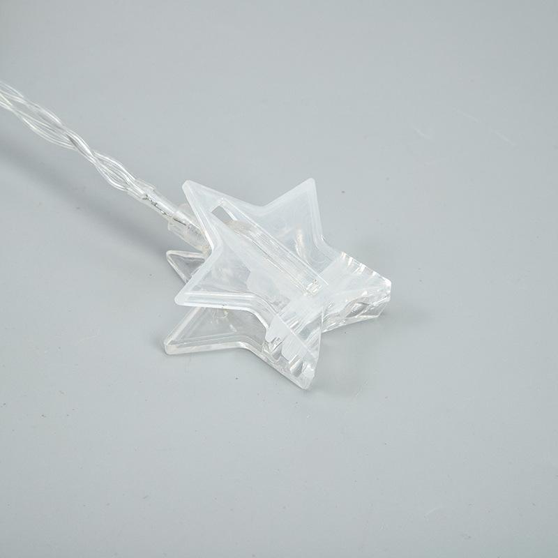 USB-Powered LED Photo Clip String Lights: Heart & Star Design for Colorful Decoration