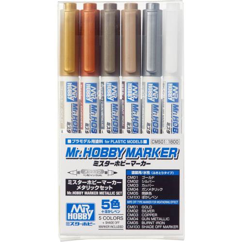 

GSI Creos Mr. Hobby Marker Metallic Set (Model Painting Marker CMS01)