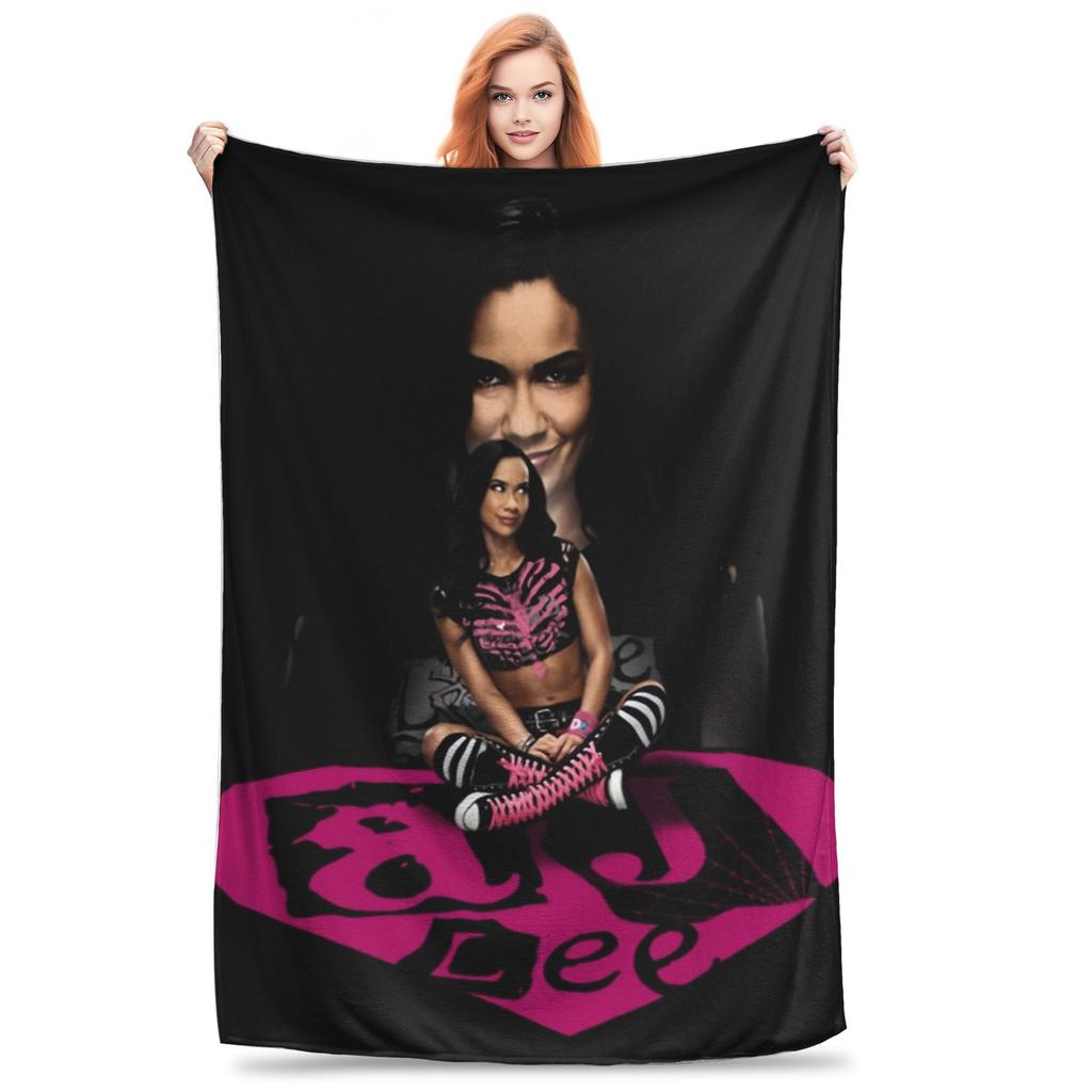 AJ Lee Wrestling Divas  Bedding Throws  Flannel Bedspread For Living Room Aesthetic Sofa Bed Cover
