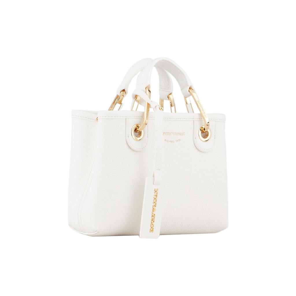 Emporio Armani Classic Logo Pendant Mini Shoulder Crossbody Handbag Women handbags White Y3D176-YFO5B-85219