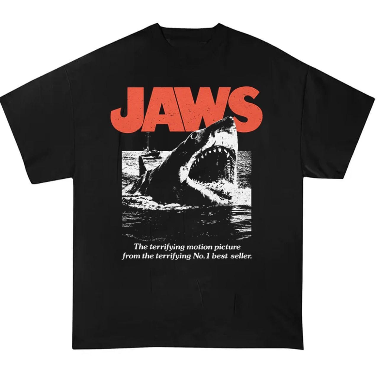 JAWS Z0mbie Shark Halloween Spooky Graphic T-Shir S-5XL Gift L