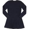 Polo Ralph Lauren Dress Low Waist Round Neck Logo Short Sleeve Kids Dresses Navy-Blue 313950782-002