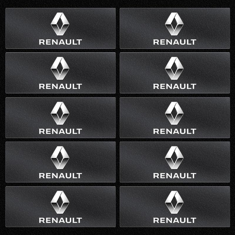 

Наклейка на кнопку стеклоподъемника автомобиля, наклейка на руль, автомобильный стайлинг для Renault Dacia Megane 2 3 4 Twingo Clio Talisman Captur Trafic Kwid Scenic 2 10pcs Renault