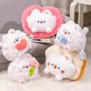 Love Heart Bread Tulip Cat Plush Toy Stuffed Animal Doll Kids Birthday Gift