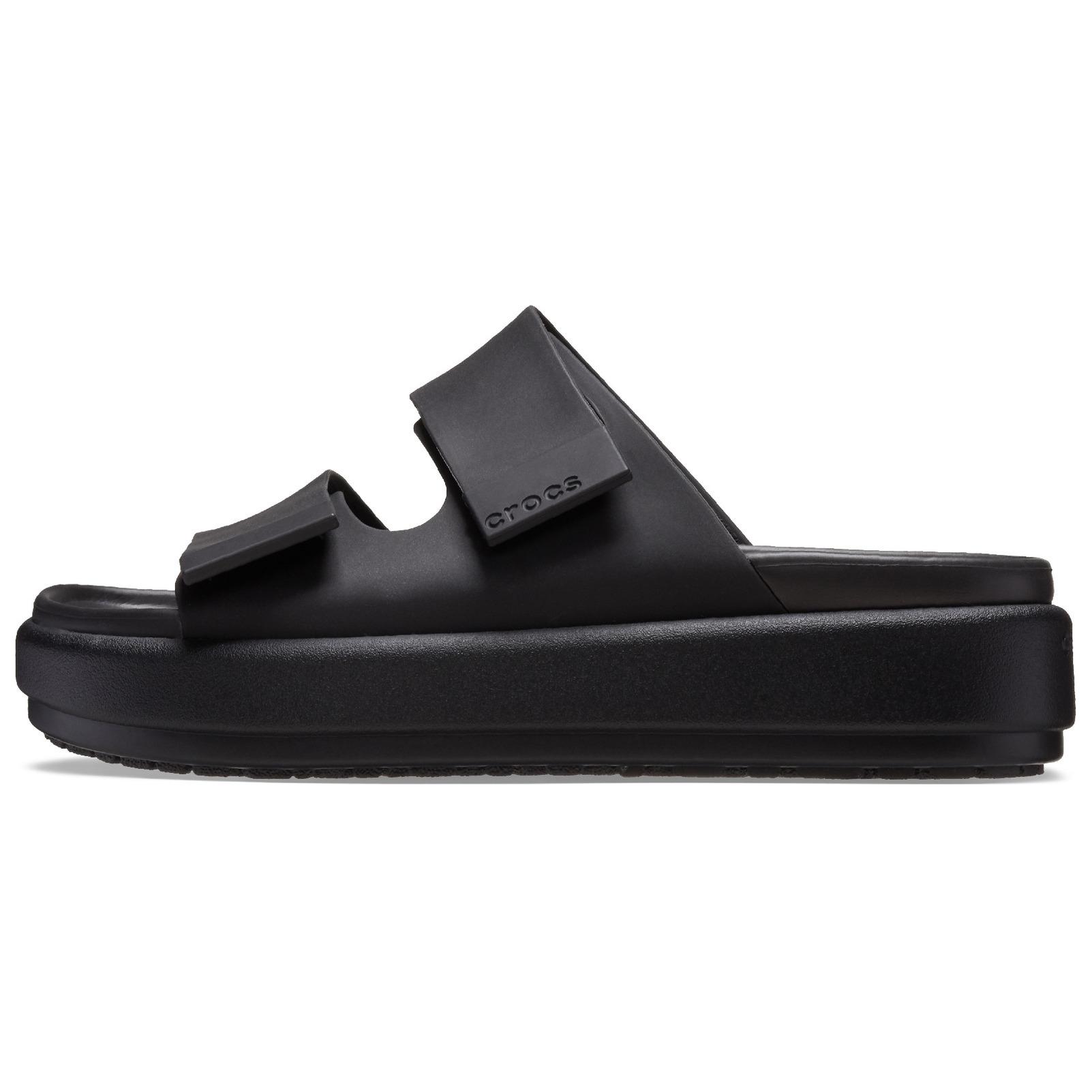 

Crocs Brooklyn Comfortable Versatile Non-Slip Slide Sandals Women Footwear Black 209586-060 36-37