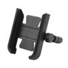 Bike Phone Bracket Handlebar Metal Phone Clamp 360 Degrees Rotation Cushion Padding Anti Shake Quick Release Easy