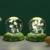 Tulip Crystal Ball 3D Night Light - Luminous Bedroom Ornament & Birthday Gift for Girls