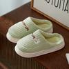 Cotton slippers winter 2025 new home indoor warm couple cute rabbit non-slip plush winter slippers