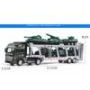1/48 Carrier Truck with Cars Toys Set Portable Alloy Plastic Transport Vehicle with Car Models for Gifts Ornament