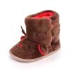 DYS Winter Warm Christmas Cartoon Deer Baby Shoes Soft-soled Infant Toddler Boots