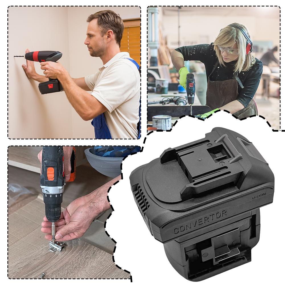 2In1 Battery Adapter Converter For Impact- Drill Wrench Screwdrivers Worklight One-to-two Battery Converter Power Tool