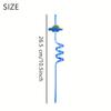 8 PCS Dinosaur Gift Pack Straw Accessories Cartoon Patch Art Design Birthday Party Cute Spiral Creative Straw Party Small Gifts