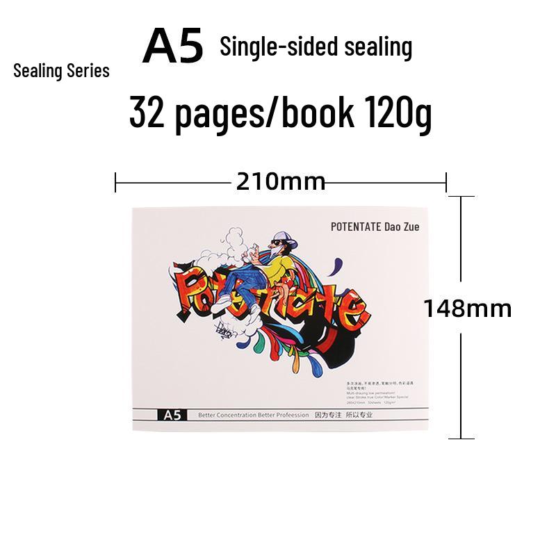 ZunJue A3/A4 Anime Art Loose-leaf Mark Pen Drawing Book Marker Pen Book