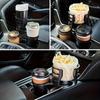 Dual-Layer Rotating Car Cup Holder with Multifunctional Storage