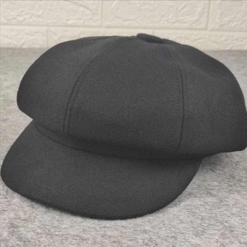 Autumn and Winter Painter Hat Couple Octagonal Hat Big Head Circumference Men's Hat Wide Brim Showing Face Small Newsboy Hat Small Head Circumference