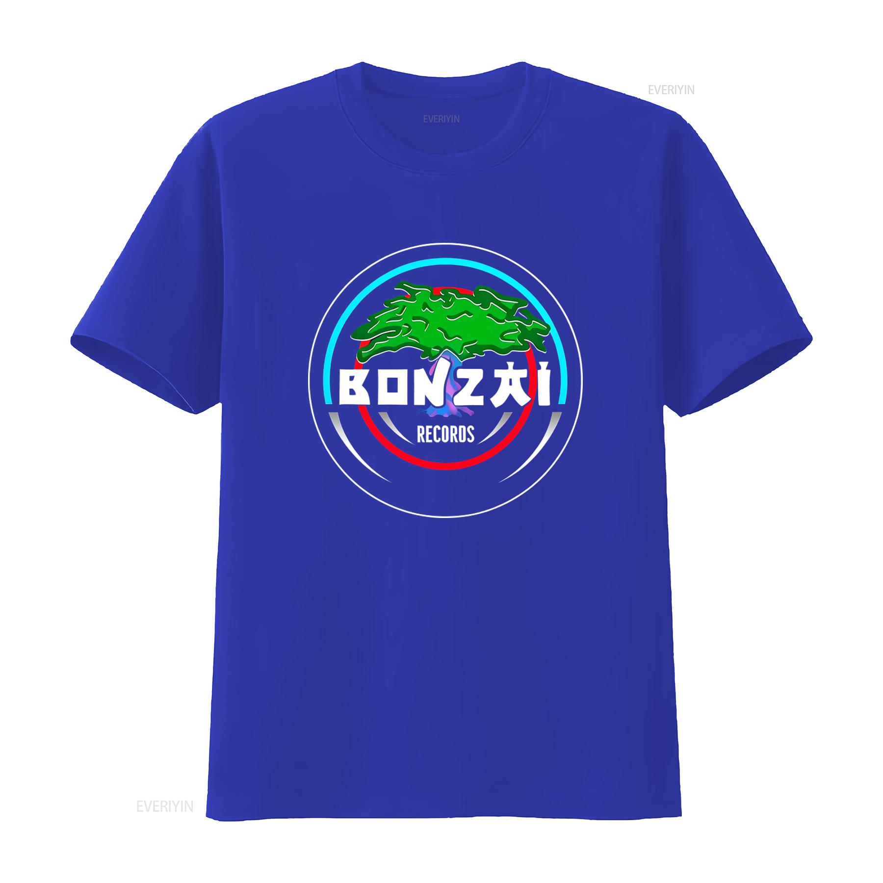 ZheXiong TEE Bonzai Records T-shirt Techno Trance Hardcore Alle Maten S M L XL 2XL Zwart Grijs vintage Gewassen Uitgerekt mode Veelzijdig L