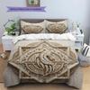 EmbossedAllianceTotem Pattern Bedding Quilt Set Quilt Cover Pillowcase Home Decoration Birthday Gift (1 * duvet cover + 2 * pillowcase, without core)