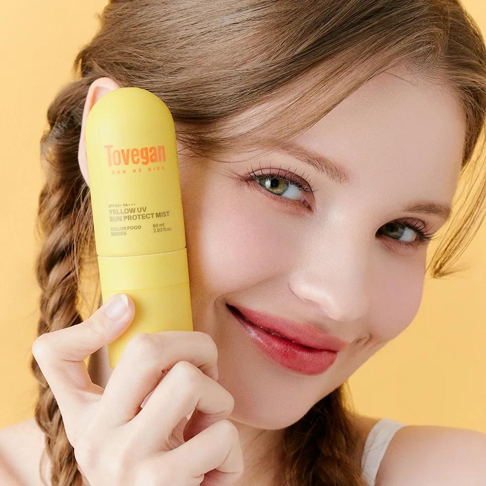 Tovegan Color Food Series Yellow UV Sun Protect Mist SPF50+ PA+++ 60ml