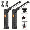 G51 USB Rechargeable COB LED Flashlight 2PCS Work Light Magnetic Torch Portable Hanging Lamp with Built-in Battery Camping Torch