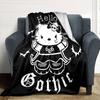 1pc Hello Kitty Gothic Soft Flannel All-Season Throw for Home, Office, Outdoor UseDurable Comfort  100577