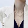 316L Simple Stainless Steel Round Small Hanging Piece Necklace Titanium Steel Jewelry  Necklaces for Women