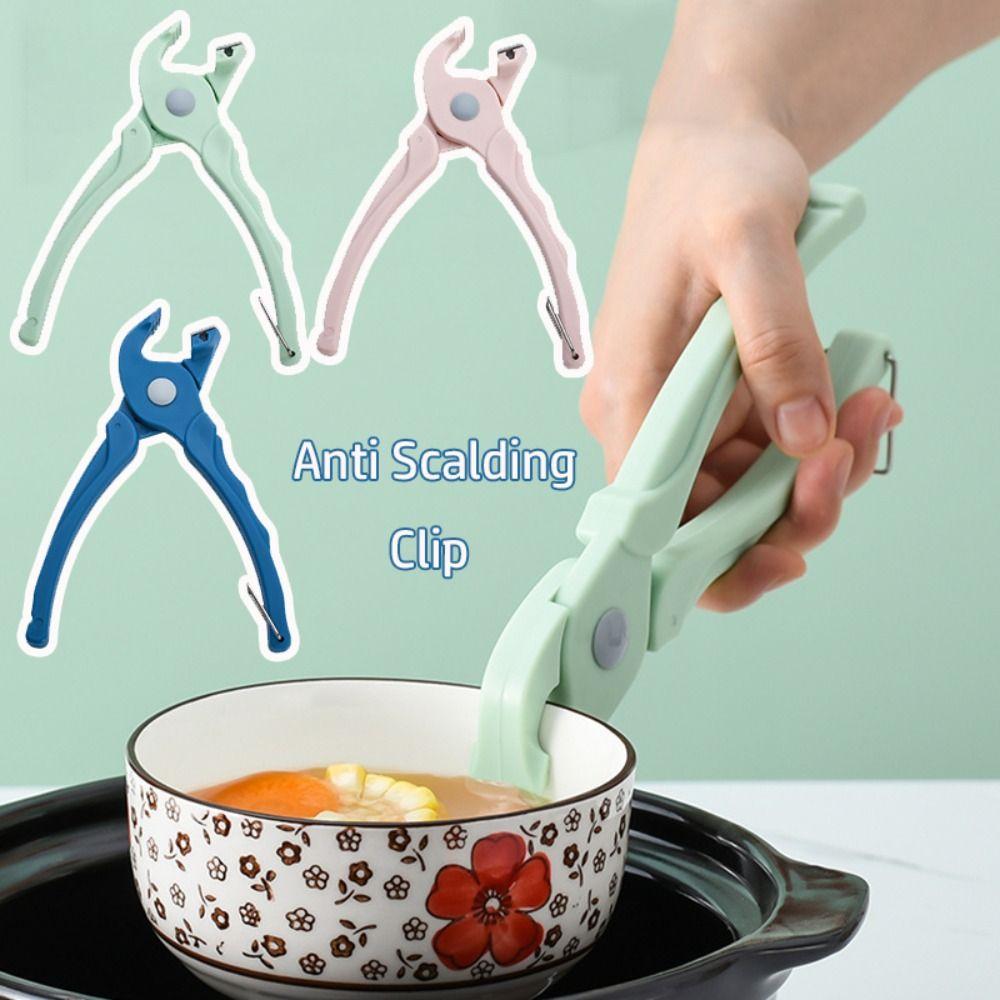 New Silicone Anti Scalding Clip Non-slip Gripper Anti Scalding Holder Durable Meal Bowls Tongs Kitchenware