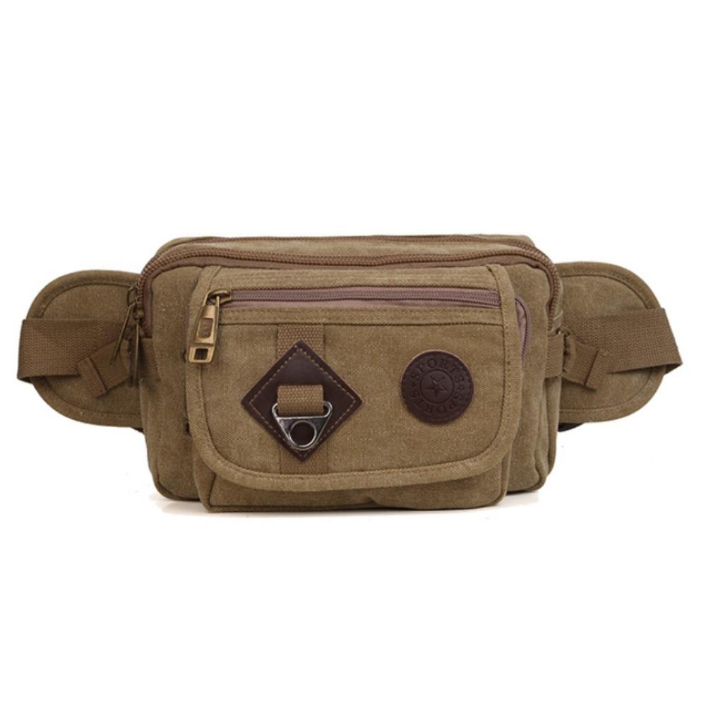 

Многофункциональная поясная сумка для скалолазания, холщовая дорожная нагрудная сумка, карман для телефона, уличная поясная сумка, для путешествий хаки