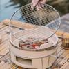 24/26Cm Round Stainless Steel Barbecue Net Bbq Mesh Grate Grid Camping Picnic Food Rack Bbq Grill Kitchen Tool Accessories