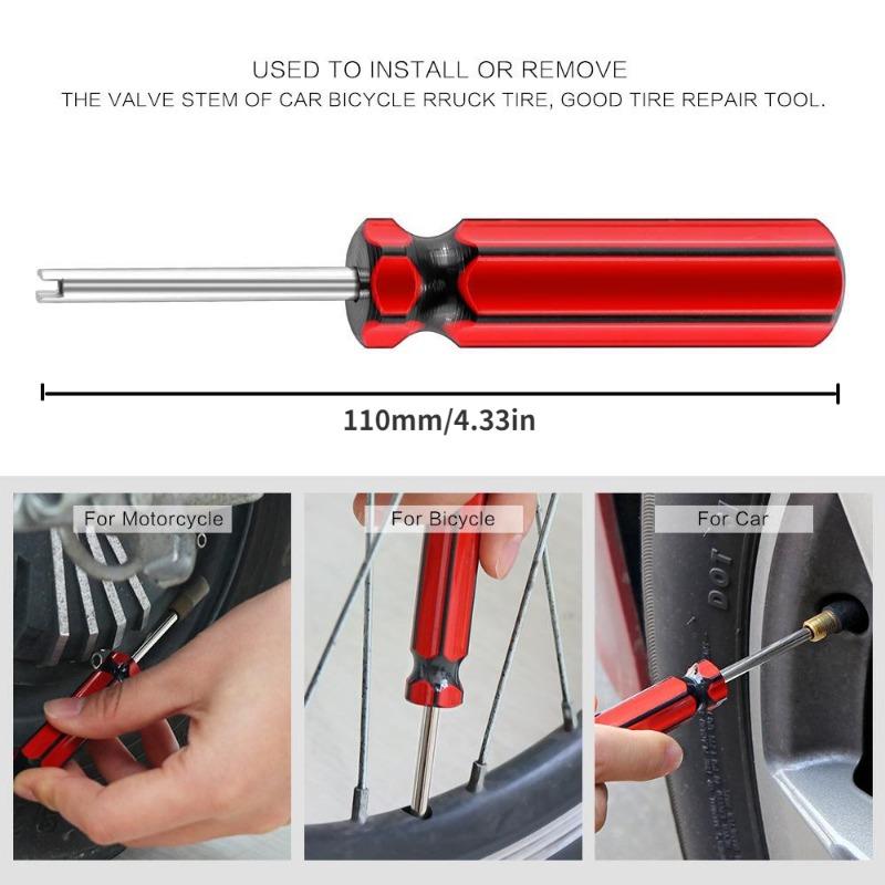 1pc/3pcs Tyre Valve Core Remover Tool Key for Car Bike Motorbike Truck Motorcycle Replacement Stem Core Part Bike Multitool