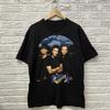 Vtg 1995 Blackhawk Band Unisex Shirt Kurzarm Schwarz S-5XL AA328