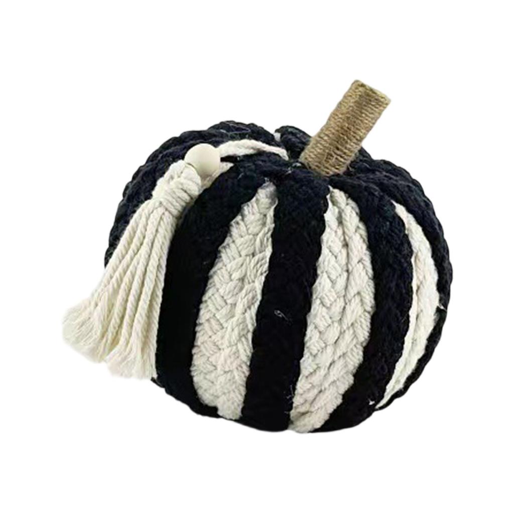 Cotton Rope Pumpkin, Desktop Ornaments, Hand-woven Decorations, Holiday Decoration Props.